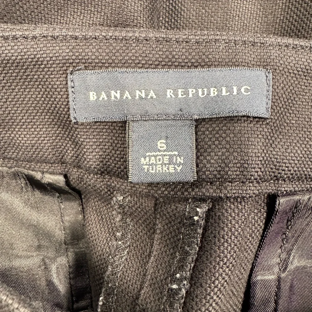 Banana Republic Black Pencil Skirt with Satin Trim